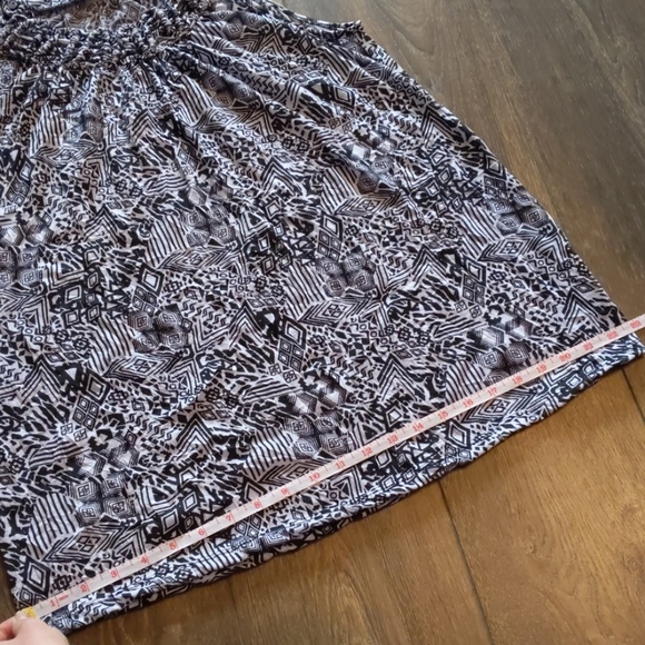 Tribal tank braided neck detail black white M - Picture 4 of 6